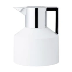 Normann Copenhagen Geo Vacuum Jug, White - Silver