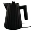 Alessi Plissé Electric Kettle 1 L, Black -Chic Kitchen Supplies 224Alessi isoTH