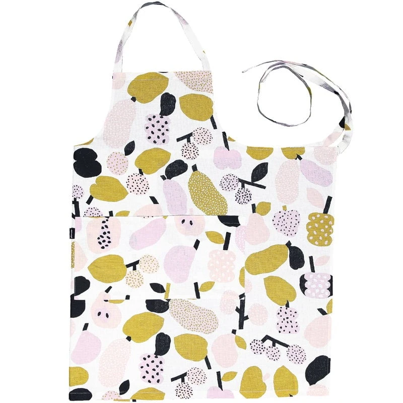 Kauniste Tutti Frutti Apron, Olive Green 3 Kauniste Tutti Frutti Apron, Olive Green