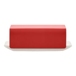 Alessi Mattina Butter Dish, Red