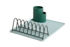 HAY Dish Drainer Tray, Light Blue -Chic Kitchen Supplies Dish Drainer Tray Light Blue w Rack Anthracite Cup WB
