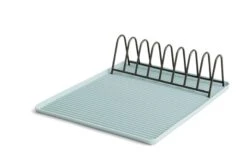 HAY Dish Drainer Tray, Light Blue -Chic Kitchen Supplies Dish Drainer Tray Light Blue w Rack Anthracite WB