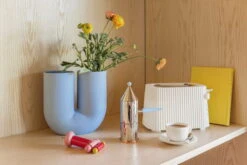 Alessi Plissé Toaster, White -Chic Kitchen Supplies FDS ruoka Alessi13