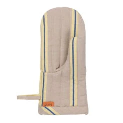 Ferm LIVING Hale Oven Mitt, Oyster - Lemon - Bright Blue