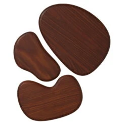 Ferm LIVING Cairn Cutting Boards, Set Of 3, Dark Brown