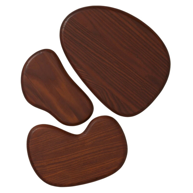 Ferm LIVING Cairn Cutting Boards, Set Of 3, Dark Brown 3 Ferm LIVING Cairn Cutting Boards, Set Of 3, Dark Brown
