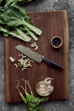 Fiskars Titanium Santoku Knife 7 Fiskars Titanium Santoku Knife -Chic Kitchen Supplies Fiskars Cooking Environmental Titanium Santoku knife 1027295