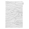 Saana Ja Olli Rakkauden Meri Tea Towel/place Mat, White - Black -Chic Kitchen Supplies Rakkauden meri Saana ja Olli hi res kuva Suvi Kesalainen white