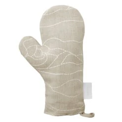 Saana Ja Olli Rakkauden Meri Oven Mitten, Beige - White